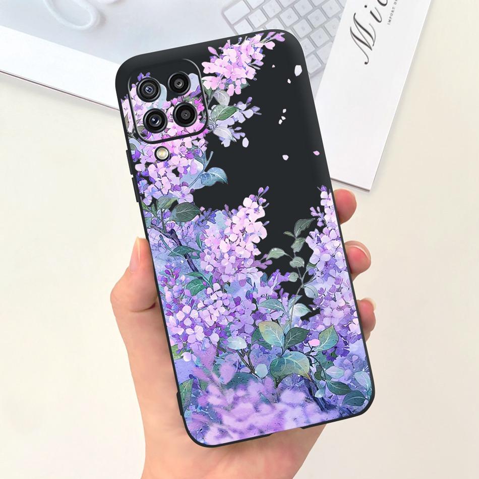 Für Samsung Galaxy M22 F22 Hülle Samsung M22 F22 4G SM-M225F E225F Mode Mond Design Weiches Silikon Schutzhülle Handyhüllen