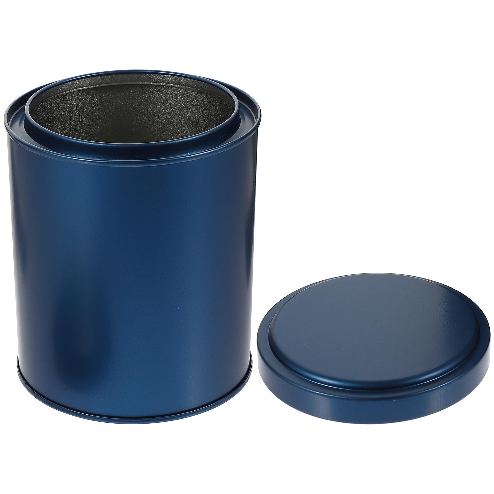 Household Tea Canister Practical Multi-Function Sealing Desktop Tinplate Container Storage Supply Tea Canister