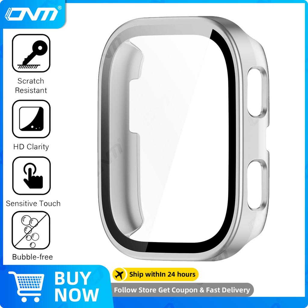Glass+Case for Amazfit Bip 6 Tempered Glass Screen Protector & Hard PC Protective Bumper for Amazfit Bip6 Accessories
