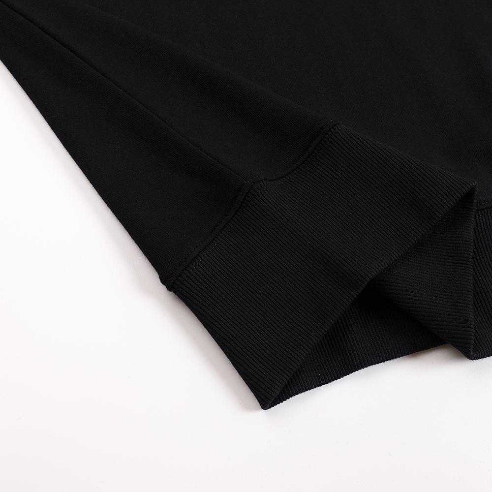 215 AMI 2025 Autumn and Winter New High-quality Cotton Round Neck Hoodie Men Pullover