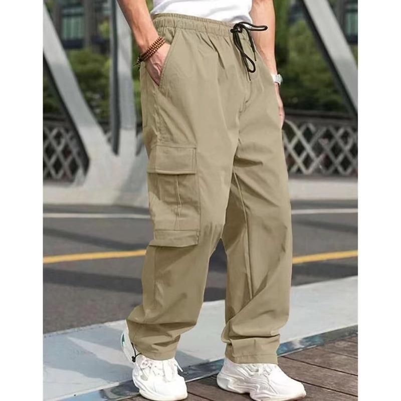

Весенние и осенние молодежные повседневные брюки, свободные прямые брюки для спорта на открытом воздухе, для бега, мужские повседневные брюки, одежда, рабочие брюки, брюки для отдыха XXXL легкие хаки