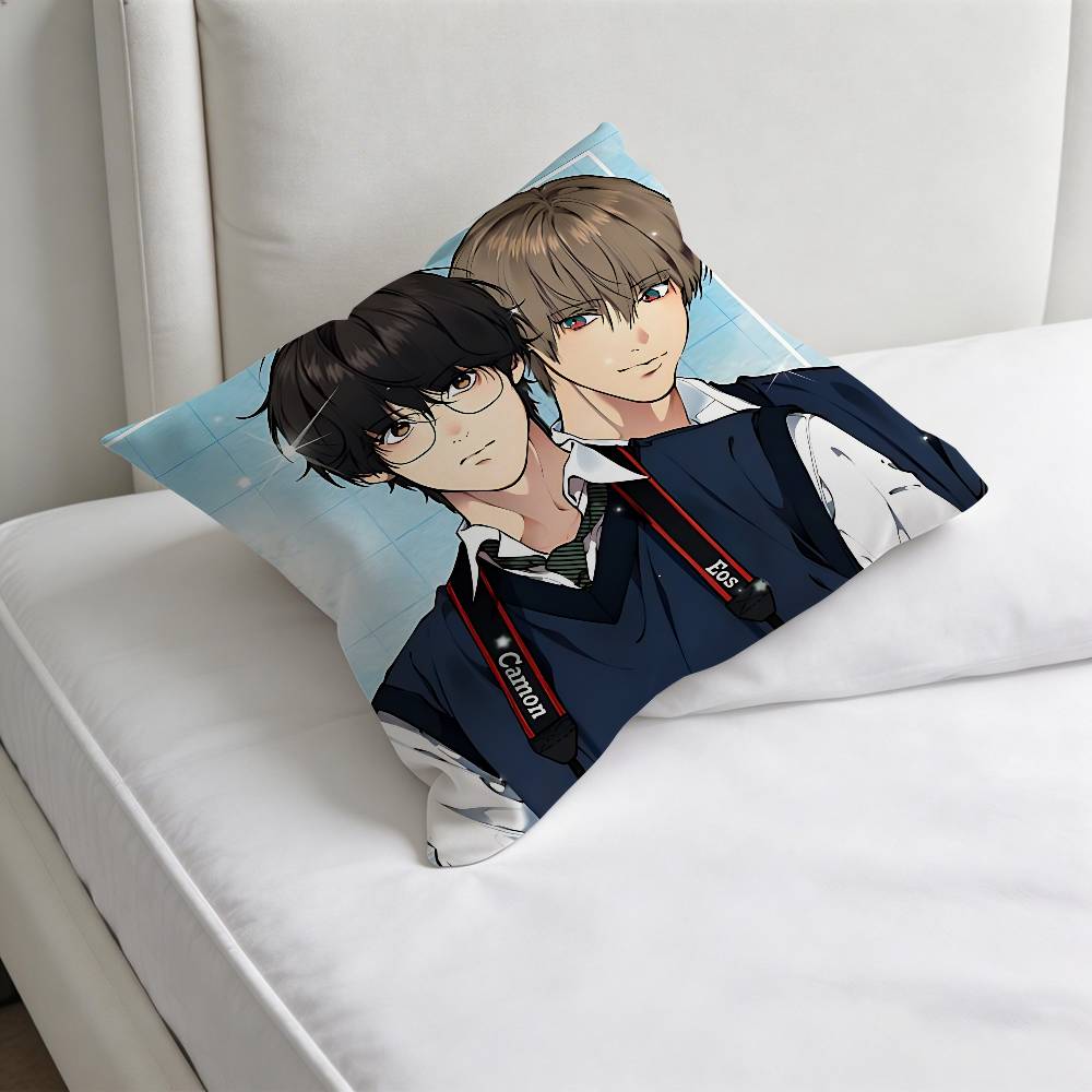 LLost In The CCloud Manga Quadratische Kissenhülle Weiche Dekorative Überwurf-Kissenhülle für Zuhause Sofa Bett
