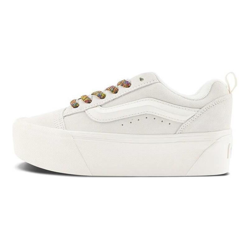 Vans Knu Stack White Multi-Color Laces Men Sneakers Grey VN000CRS448