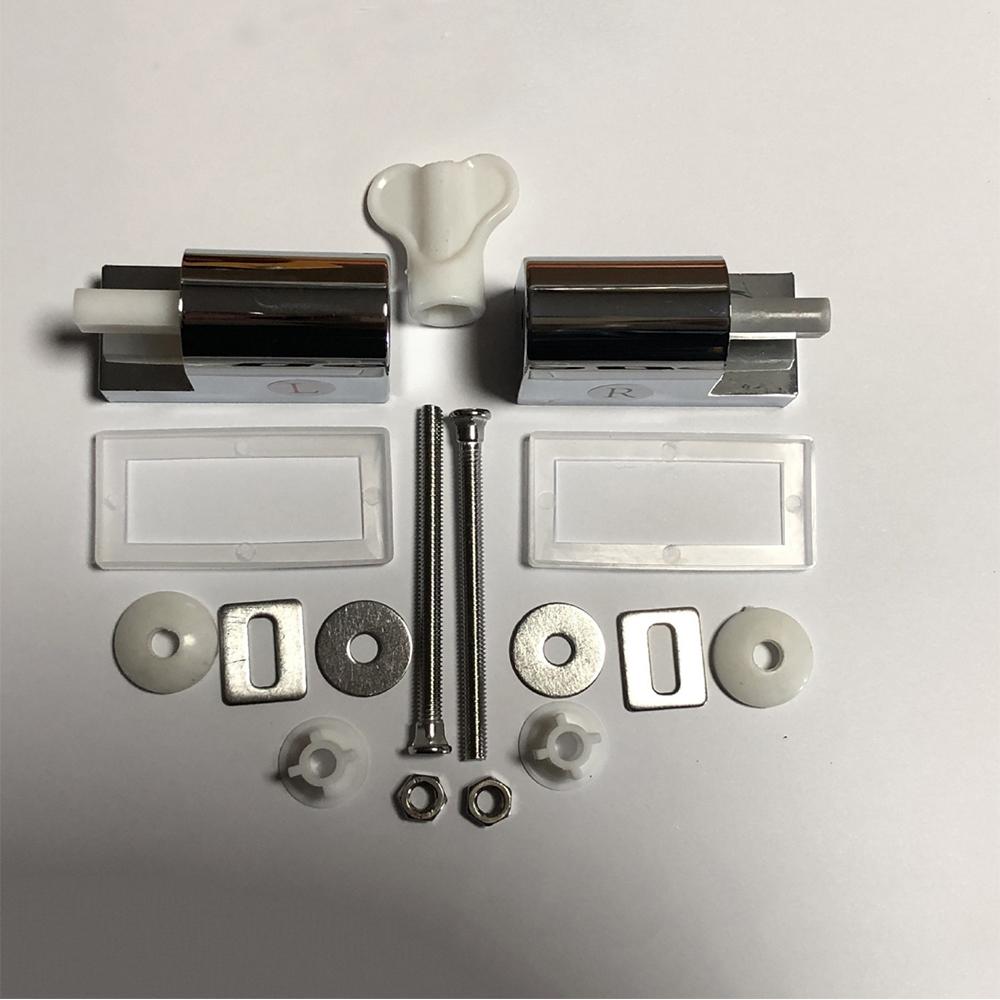 1 Set Replacement Toilet Lid Hinges Soft Close Toilet Cover Lowering Hinges