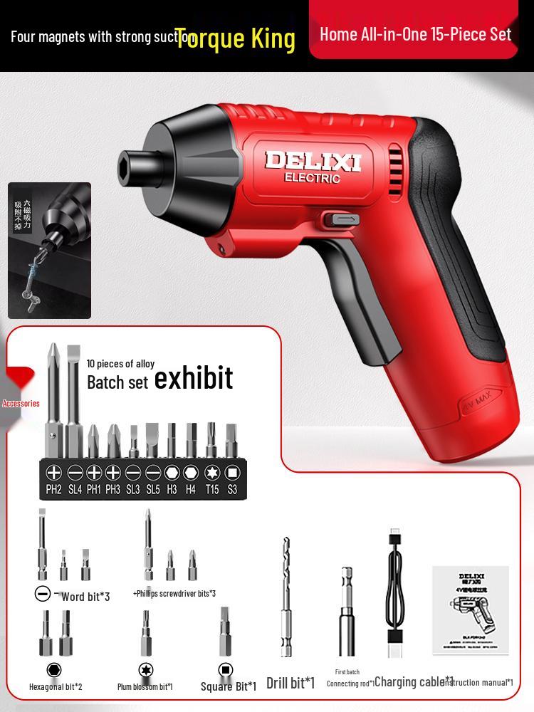 

Rechargeable Multifunction Mini Electric Screwdriver and Drill.