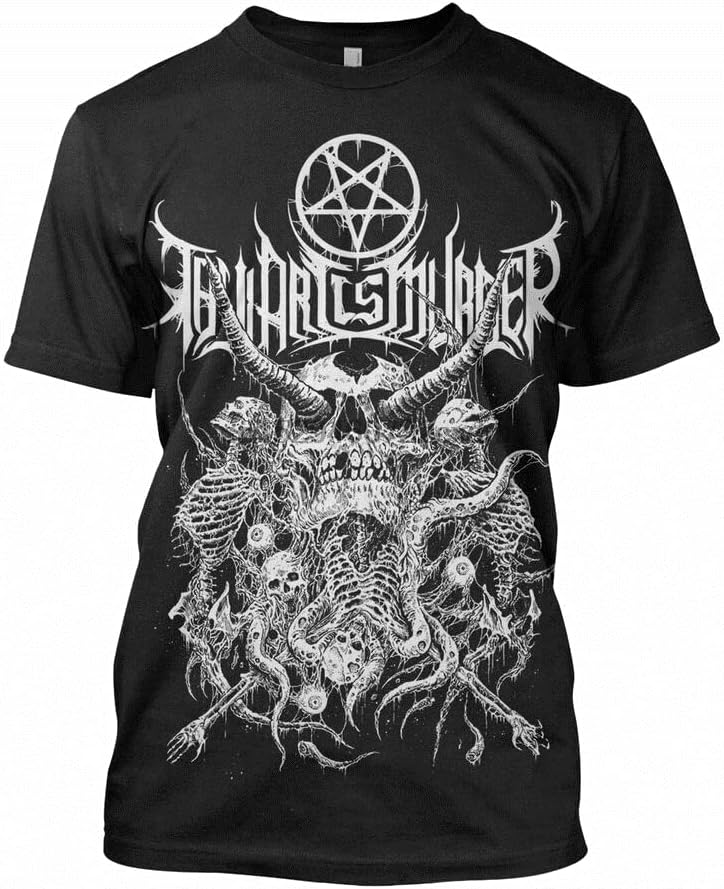 Thy Art is Murder Riddick Skull Pile T-Shirt S-2XL New 4XL чёрный