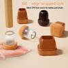 8Pcs Table Chair Leg Protector Cover Silicone Furniture Floor Feet Cup Thick Felt Bottom Protector Feet Cover Reduce Noise