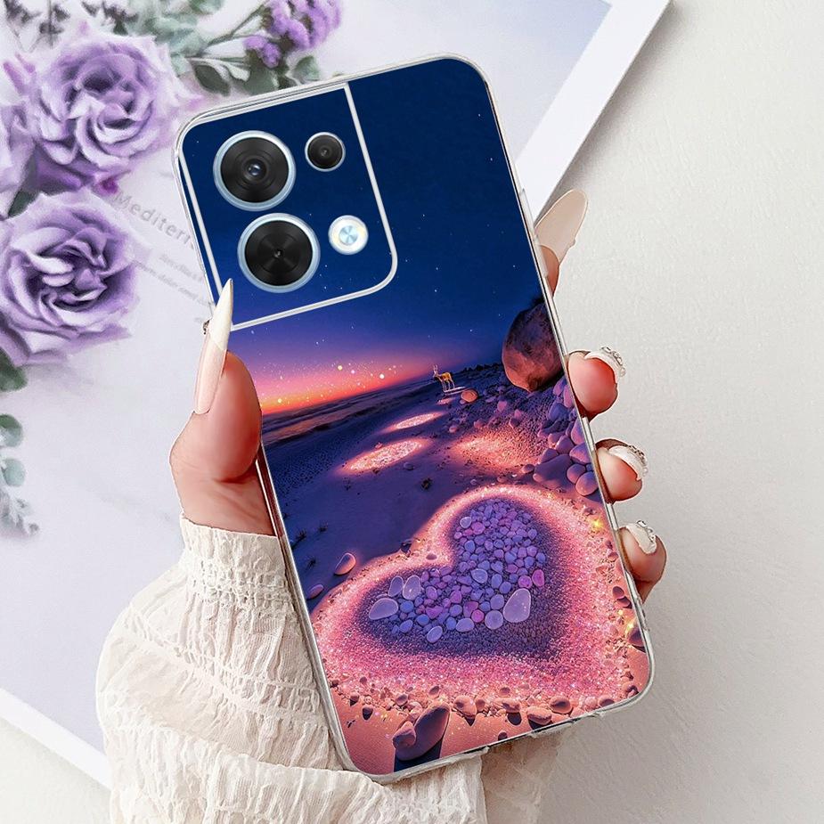 For Oppo Reno8 Pro 5G Case CPH2357 Cool Design Fashion Painted Cover Soft Silicone Phone Case For Oppo Reno 8 Pro Reno8 5G Shell
