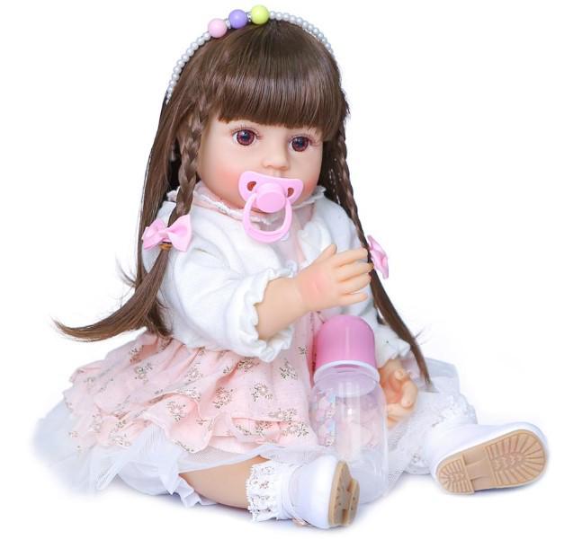 NPK Genuine 55CM Waterproof Full Silicone Reborn Baby Doll