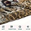 1Pc Leopard Lion Print Flannel Blanket, High Quality Comfortable for All Seasons, Home Decor, Warmth and Comfort, Perfect for Gifts