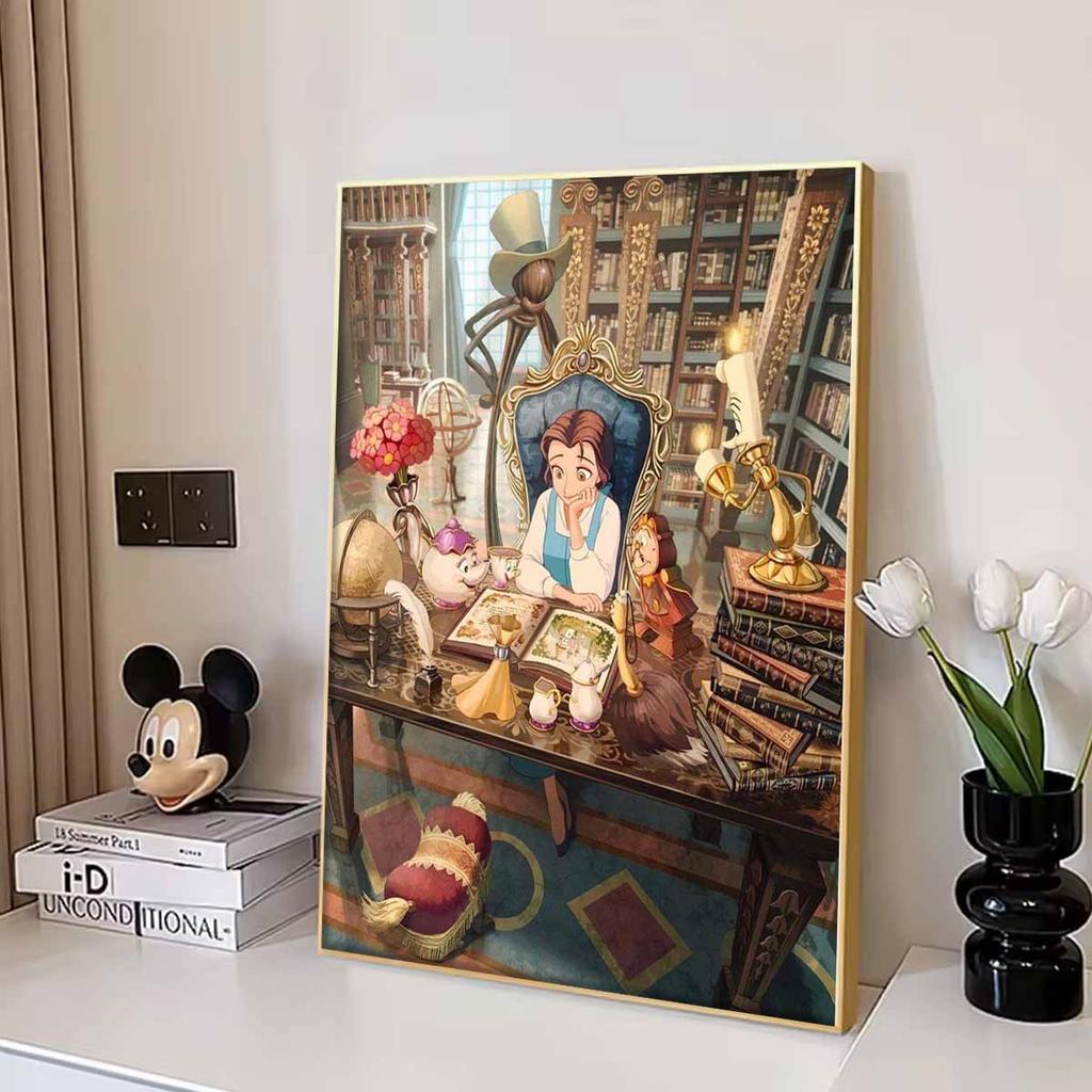 DIY Diamond Painting The Princess Who Reads Books Cross Stitch Kit Mosaic Art Diamond Painting Full Circle Diamond Home Decoration