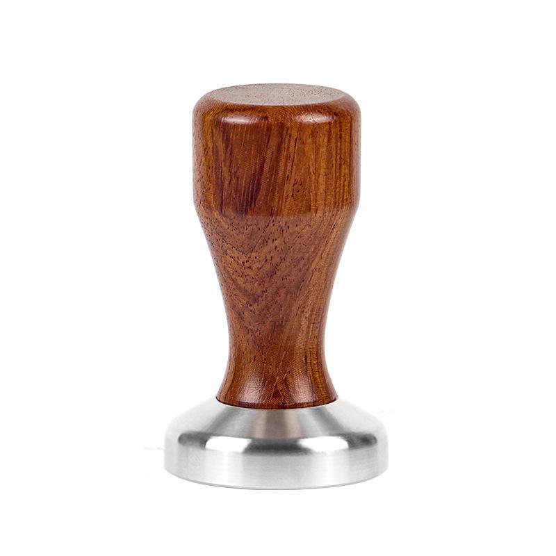 Kávový tamper z palisandru a dubu, nerezová ocel 304 (51/58 mm)