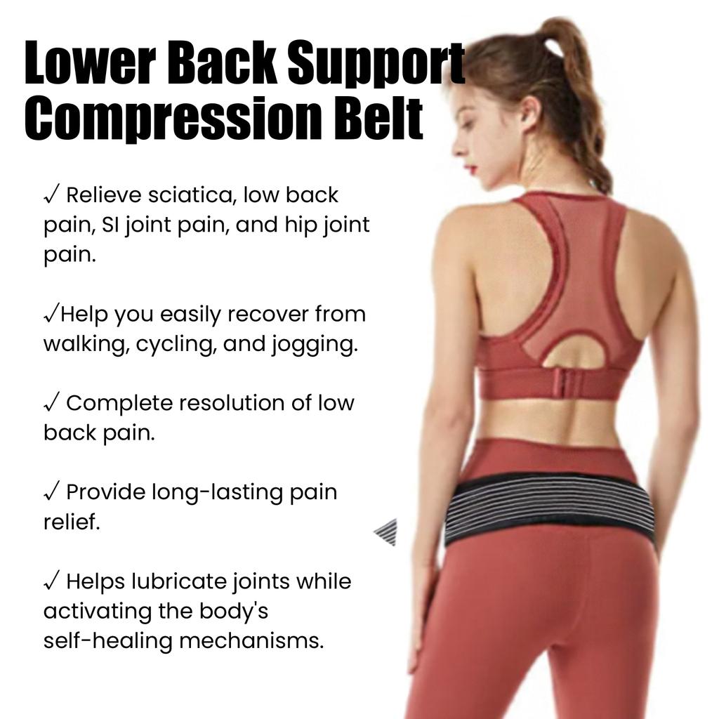 HOUKEA Lower Back Support Belt Correction Belt Sciatica Back Pain Relief Support Strap Health Care Accessory