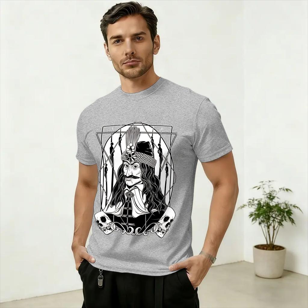 Vlad III Dracula The Impaler T Shirt Summer Hip Hop TShirts Unisex Cotton ONeck Plus Size Top Tees ShortSleeved Vintage Tops