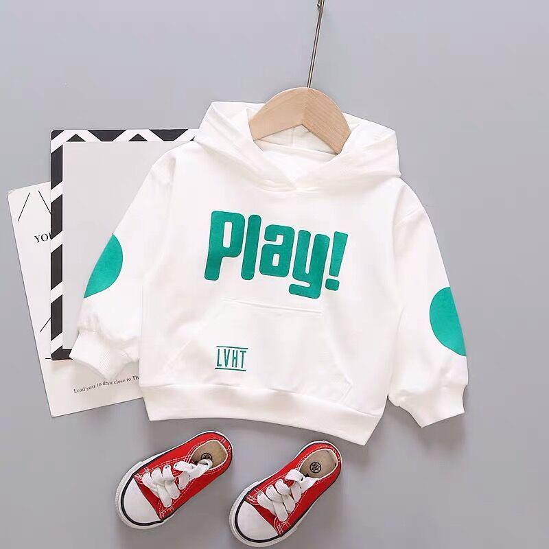 Boys Cotton Hoodie Spring Autumn Thin Long Sleeve Pullover Toddler Casual Top 90