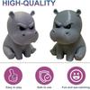 Flexible Miniature Hippo Decoration Gradient Color Angry Little hippo  Easter Ornaments