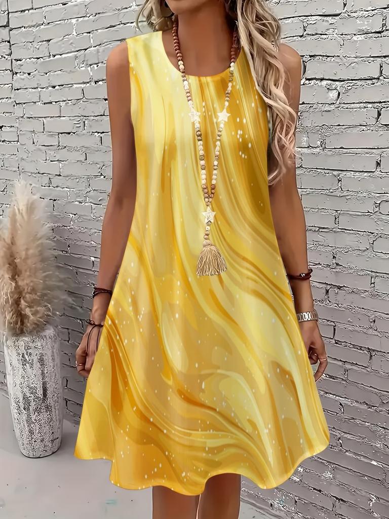 Women Summer Floral Print Dress Elegant Casual To Dressy Outfit Cute Dress Stylish Streetwear  Ladies Clothes Woman Clothing