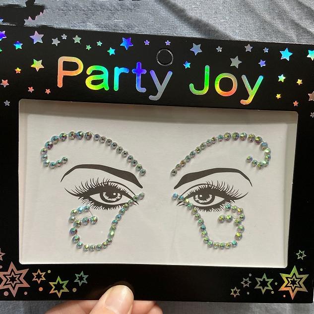 Crystal Tattoo Sticker Glitter Eyeliner Eyebrow Makeup Face Eyes Diamond Temporary Tattoo Rock Rhinestone 3D Eyeliner Stickers