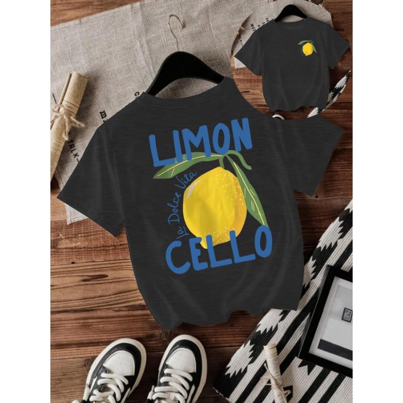 Лимонная Модная Свободная Повседневная Футболка с Коротким Рукавом и Круглым Вырезом XXL 1225₽