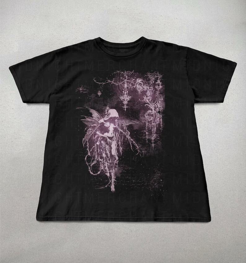 

Футболка Y2k, Милые футболки, Ретро футболка с графикой, Альт готическая одежда, Крутой y2k 4XL