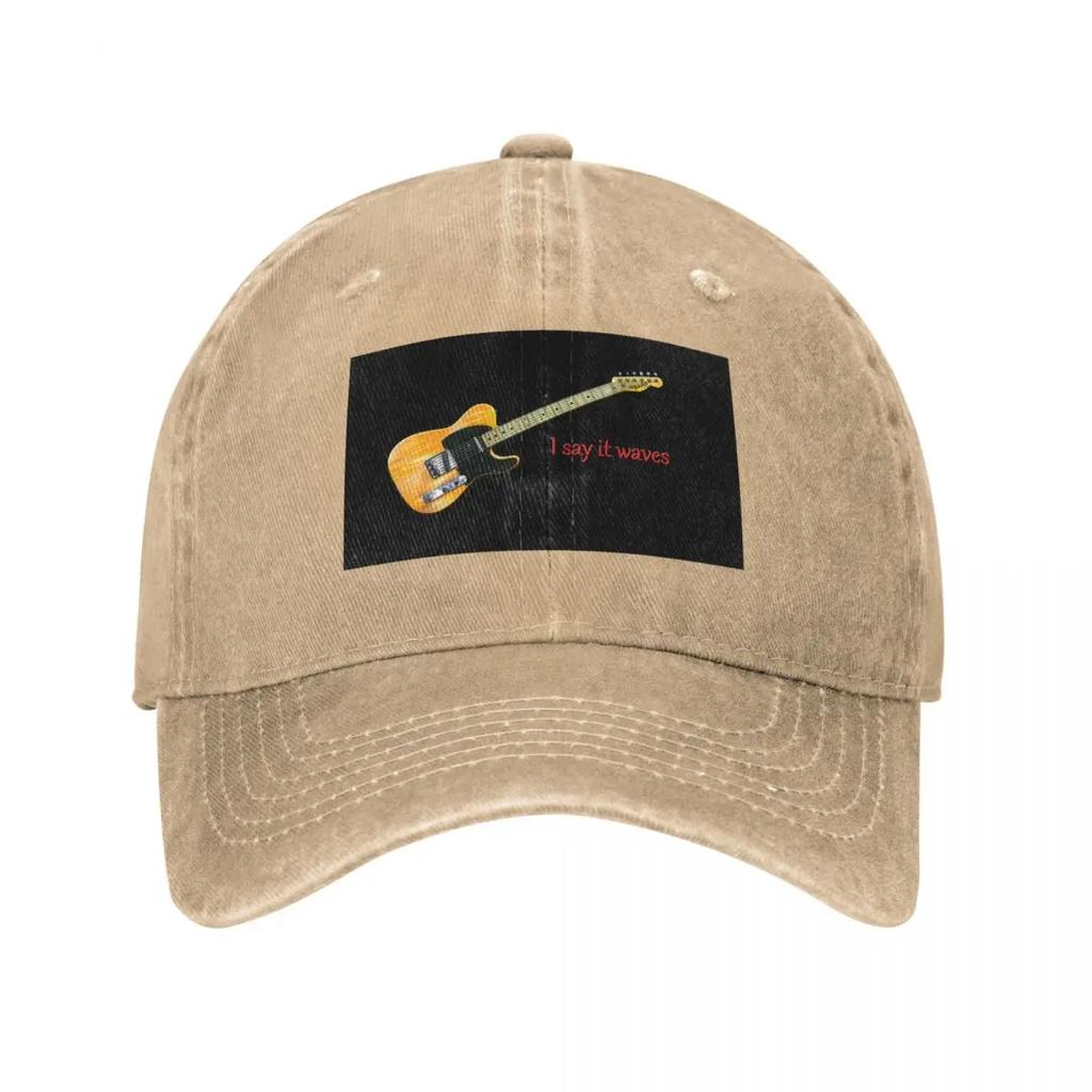 Guitar  Lyrics Tribute I Say It Waves Wallsoffamecomau Baseball Cap fashionable sailor cap for Unisex Hood Baseball Unisex Womens