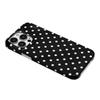 Coque pour iPhone 16 Pro Design à Pois IMD TPU Cover Arrière de Téléphone