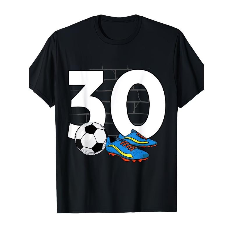 

European sizes Men s Jersey T-Shirt - Featuring Football Stud Pattern - Casual Crew Neck Short Sleeve T-shirt, Men s Football Sports Top 4XL