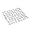 Wall Sticker Mirror Stickers 1.2mm 100PCS 10x10mm DIY Glass
