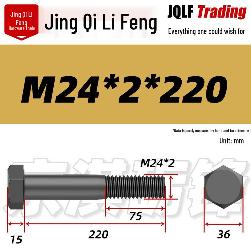 M8-M27 Sechskantschraube mit Feingewinde, Teilgewinde für Maschinenbau, Festigkeitsklasse 12.9