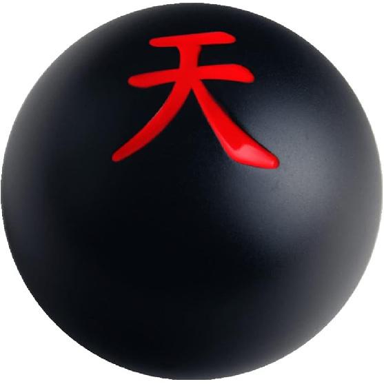 

DEWHEL Black/Red Inlay Sphere 4 5 6 Speed Japanese Sky God Manual Shift Knob Shifter Stick 200 Grams Weighted Aluminum M12X1.25 M10X1.5 M10X1.25