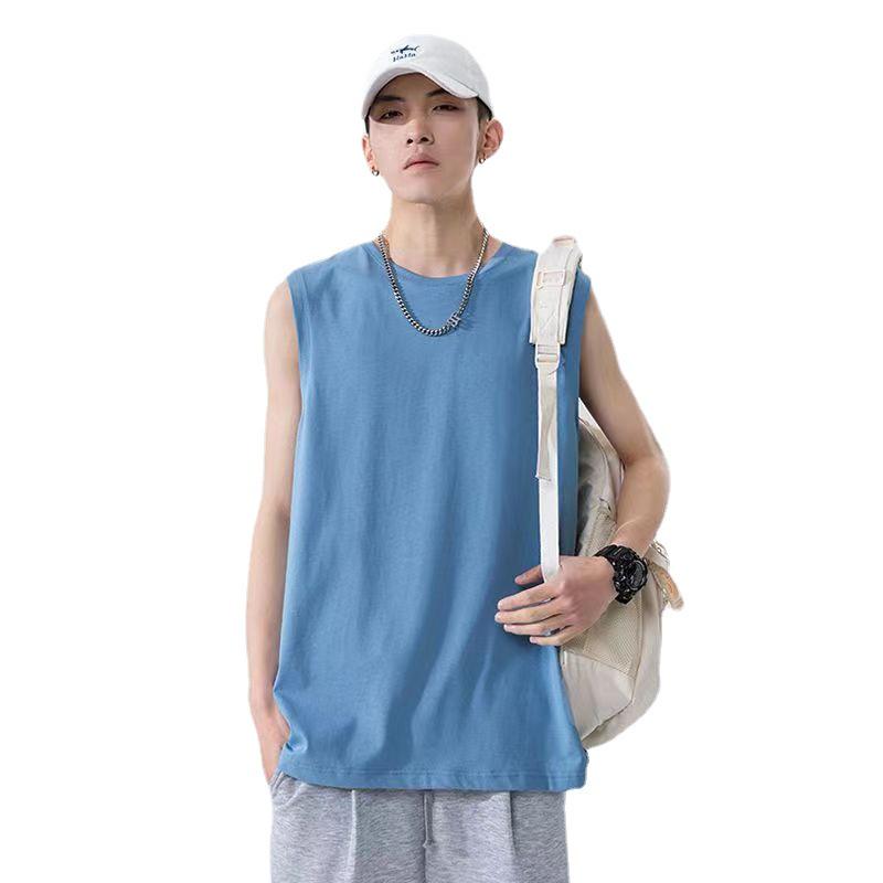Men's Summer Sports Sleeveless Wide Shoulder Vest