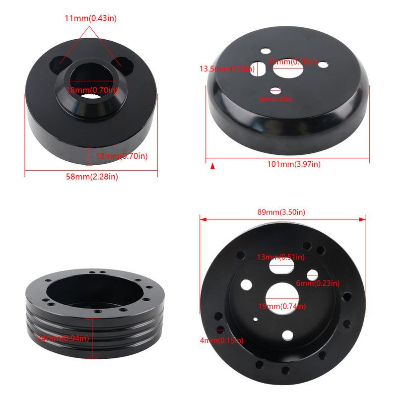 Car Steering Wheel Hub Adapter 5 Hole 6 Hole Boss Kit Billet for FORD Fairlane Mustang Thunderbird Bronco Ranchero