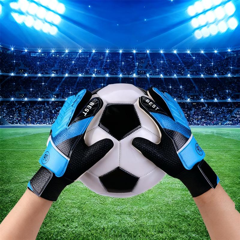 1 Pair Children Anti-Slip Glove Goalkeeper Gloves Thickened Latex Finger Protection Goal Football Gloves