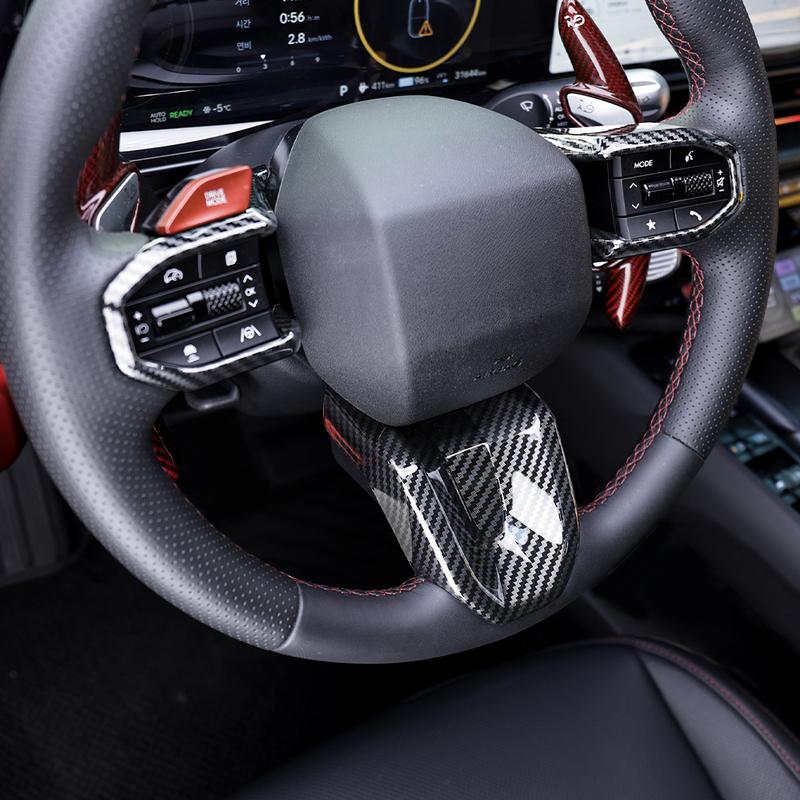 2/3 Stück Für Hyundai IONIQ 6 2026 LHD/RHD Lenkrad-Bedientasten-Rahmenabdeckung Verkleidung Auto-Innenraum-Styling Zubehör