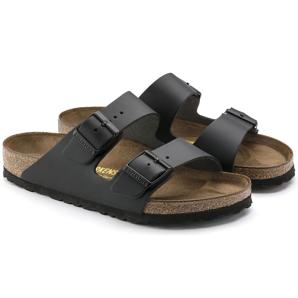 Arizona Sandal Arizona Sandal Black Smooth Regular Width 35 [Birkenstock] - Leather, - Leather, - (22.5 Cm)