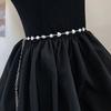 Elegant Women Pearl Waist Belt Female Girls Dress Heart Pearl Waist Chain Decoration Waistband Wedding Accessories