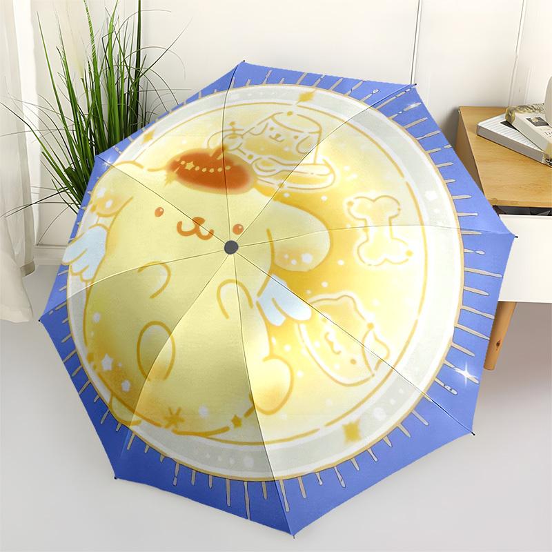 1pc Moonlit Adventure Umbrella with Plastic Handle, Suitable for All Seasons Outdoor YUSAN338