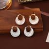 Elegant U-Shaped Mother-of-Pearl Earrings - High-End, Versatile, Trendy, and Chic