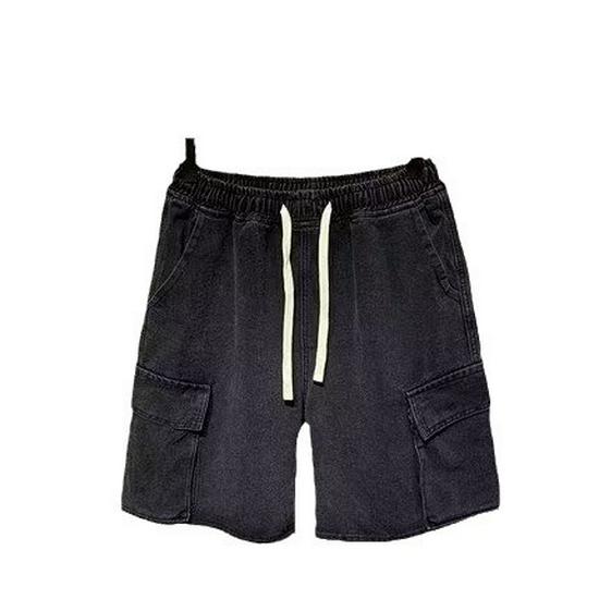 Summer Denim Mid-Length Casual Loose Straight Shorts - Live Broadcast Style
