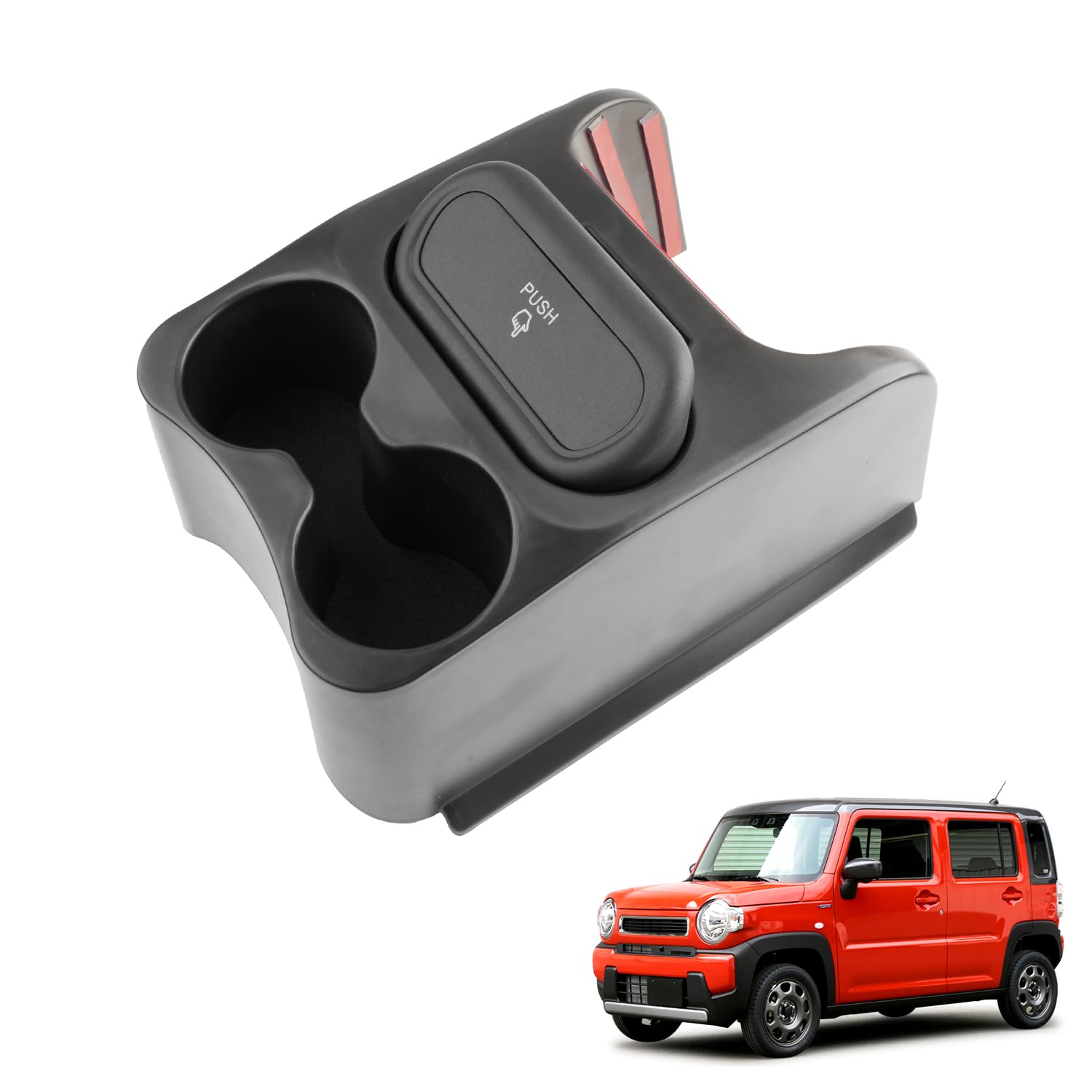 

Консольный бокс Coleya для Suzuki Hustler Включает подстаканник, мусорку и консольное хранилище Легкие автомобильные аксессуары 3-в-1 MR52S/MR92S, Держатель, Банка, Подставка, Нескользящий, чёрный