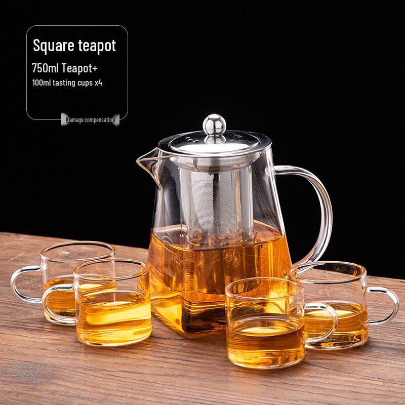 Youluo Thickened Heat-Resistant Glass Tea Infuser Pot