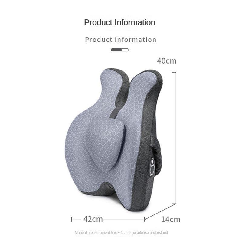 Memory Foam Lendenstützkissen für Rücken Taille Orthopädisches Kissen Steißbein Bürostuhlkissen Autositz Schmerzlinderung Massagepad