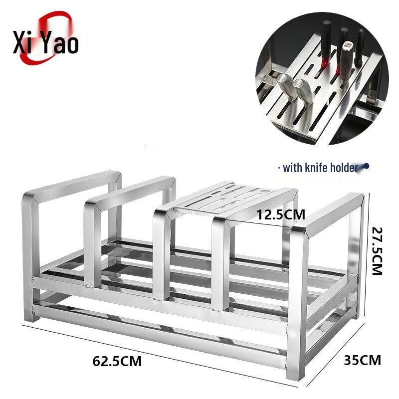 XiYao Stainless Steel Chopping Board & Knife Rack
