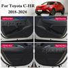 Voor Toyota C-HR CHR 2018 - 2024 Auto Deur Anti-Stoot Pad Koolstofvezel Deuren Beschermende Sticker Auto Interieur Modificatie