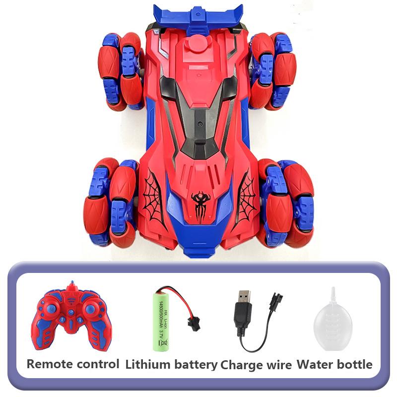 Spinne 2.4G Drahtlose Fernbedienung Auto Kinder Stunt Kletter Spray Licht Verformung Rennen USB Ladeauto Spielzeug für Kinder Geschenke