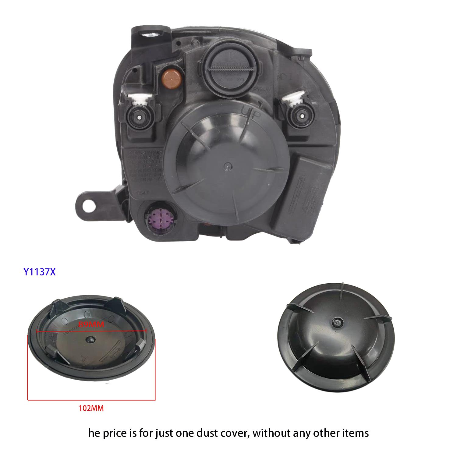 For Fiat 500 Abarth Headlight Dust Cover Bulb Cap Headlamp Shell 6002TR0013 20001509 42440509 Y1137Y