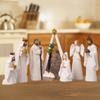 Nativity Scene Set Realistic Christmas Manger Set Resin Religious Ornaments Inspirational Holy Family Statues For Church Display