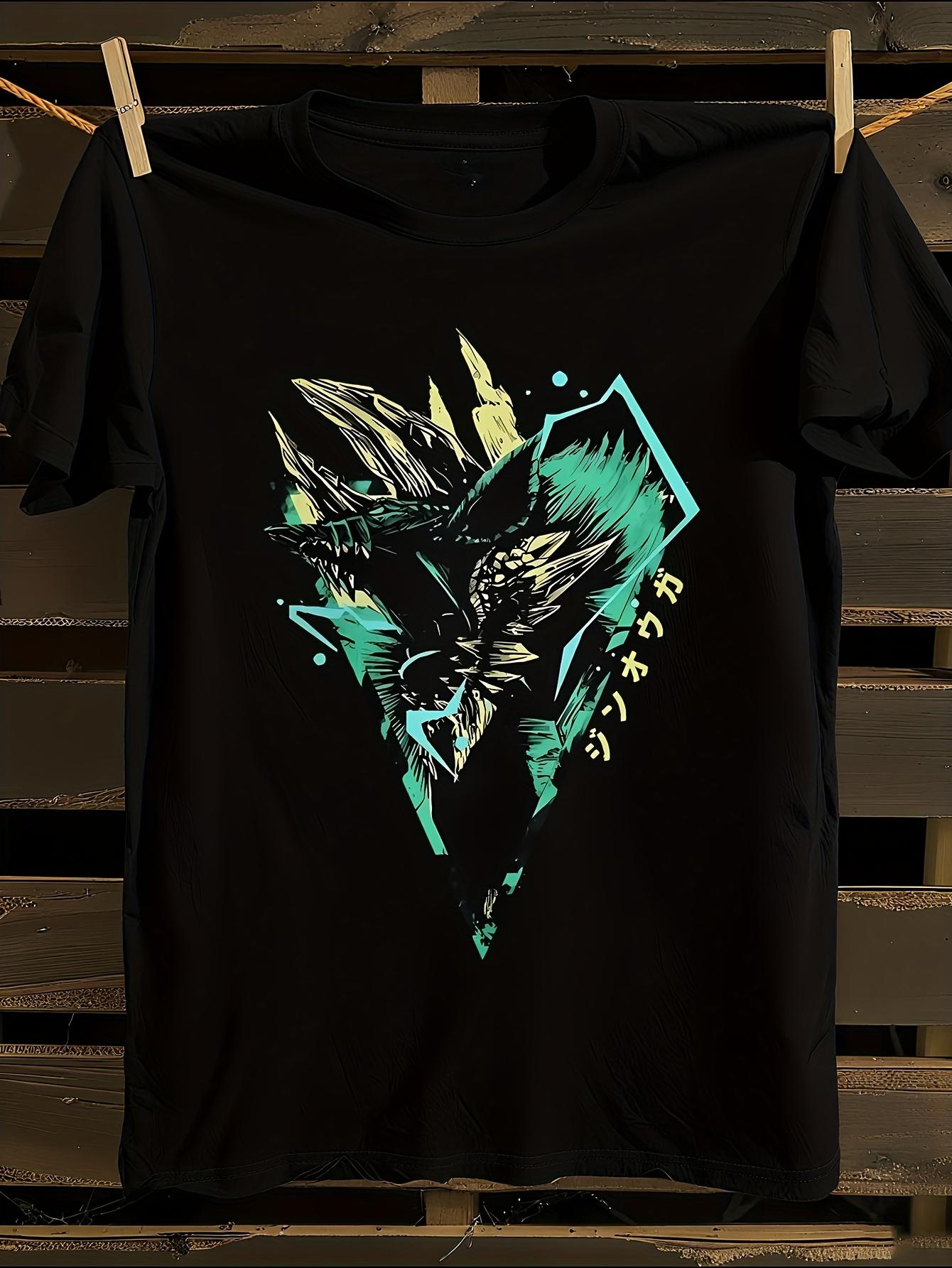 World Hunter Zinogre Monster Video Game T-shirt M