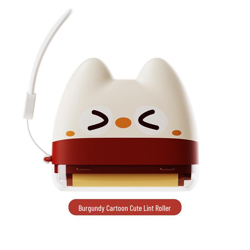 Portable Cartoon Lint Roller & Pet Hair Remover - Washable 2-in-1