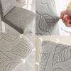 Thickened Straight Back Chair Cover Anti Slip Dustproof Wear-resistant Jacquard Elastic All Inclusive Household Chair Cover